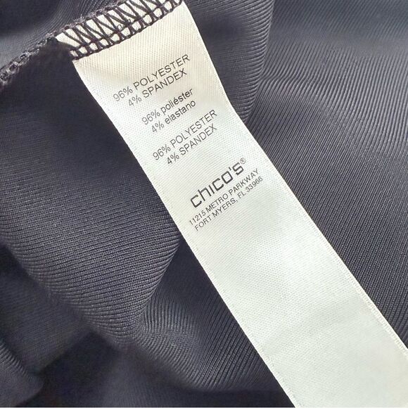 Chico’s Easy Wear Black Jersey Tank Dress Size 2 / US L - Picture 9 of 12